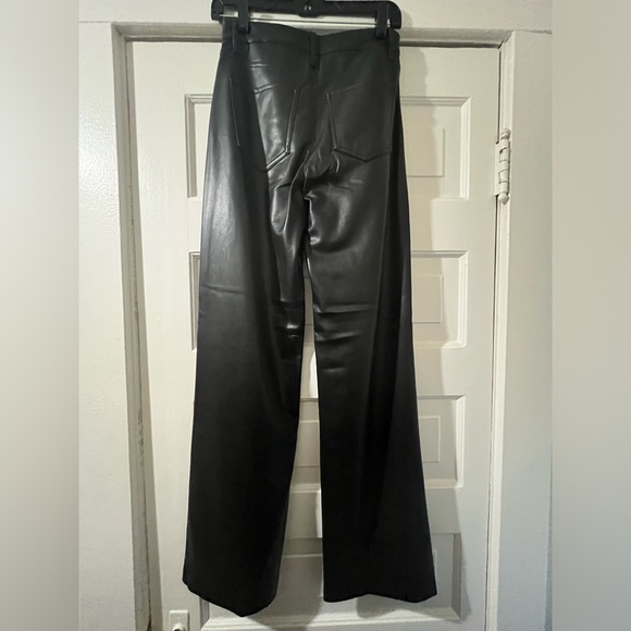 NWT Express High Waisted Faux Leather Wide Leg Pant
Black - Picture 3 of 5